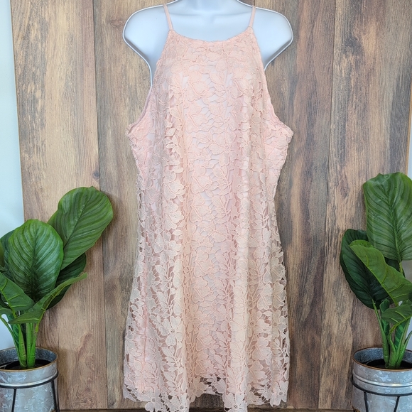 a new day Dresses & Skirts - a new day Women's Floral Lace/Embroidered Layered Midi Dress NWT XL M313